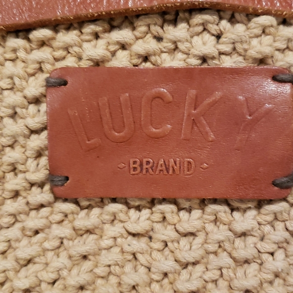 NWOT Lucky Brand Ojai Crochet Mailbag - Picture 7 of 7